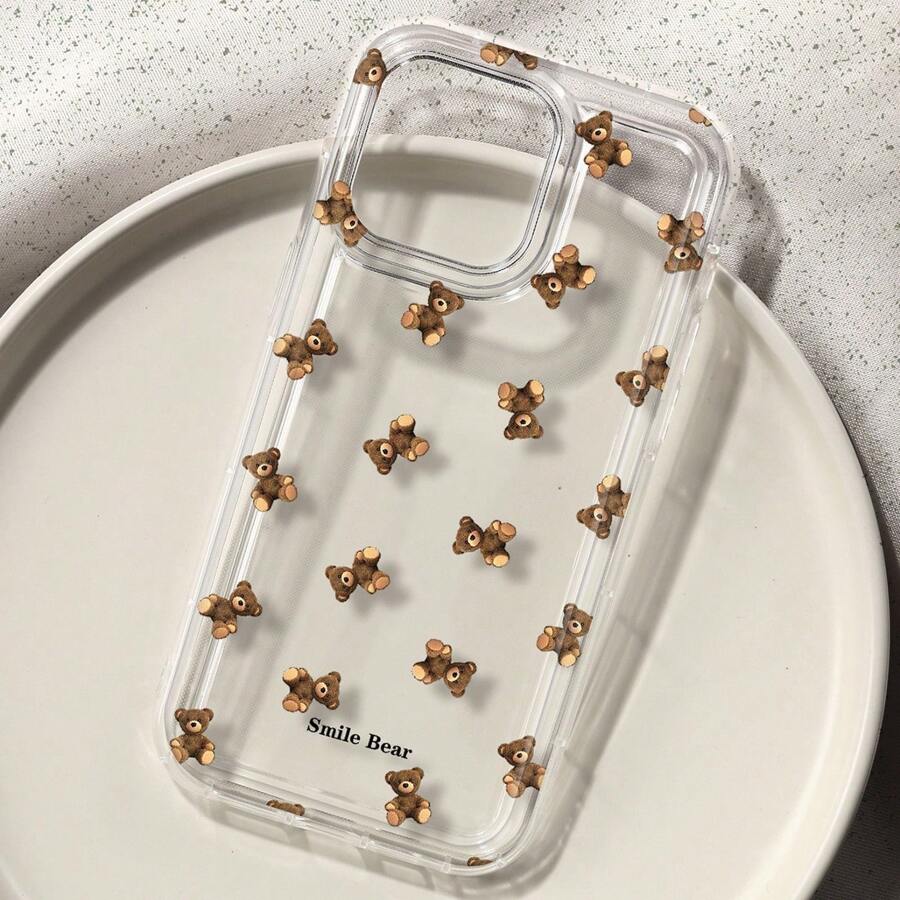 Apple Iphone 16 - Flower Bear Print Phone Case for