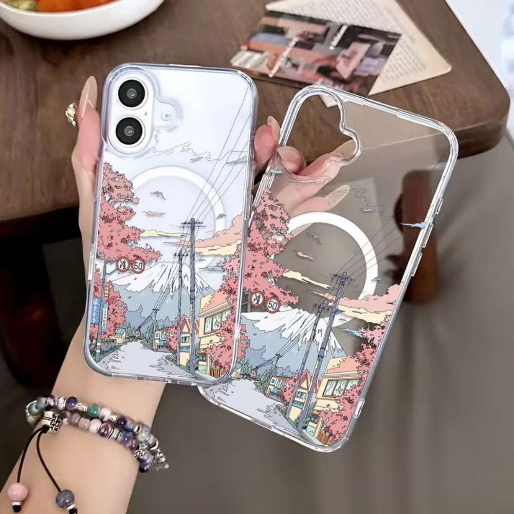 Apple Iphone 16 - Anime Japan Scenery Clear Phone Case