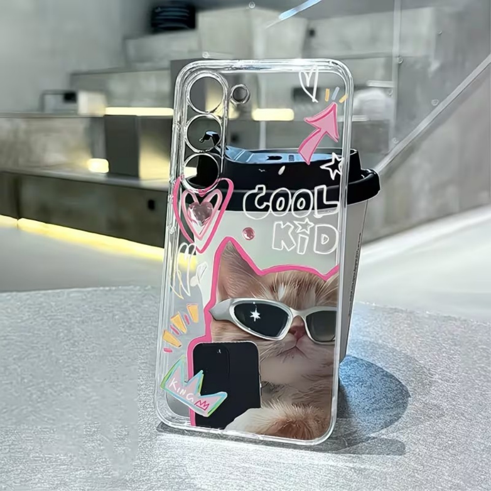 Puppy Pattern Clear TPU Phone  - Samsung Galaxy A55 评论和价格