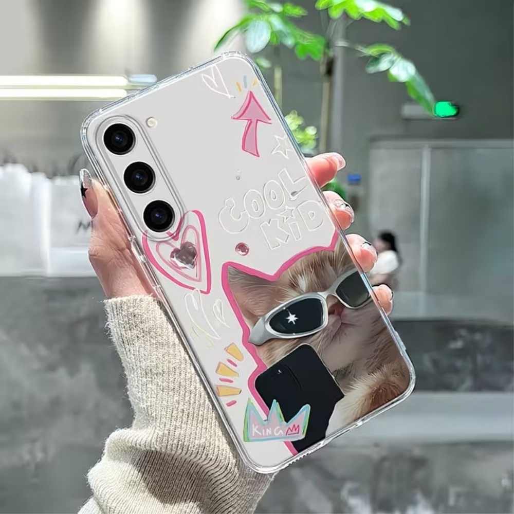 Puppy Pattern Clear TPU Phone  - Samsung Galaxy A55 评论和价格