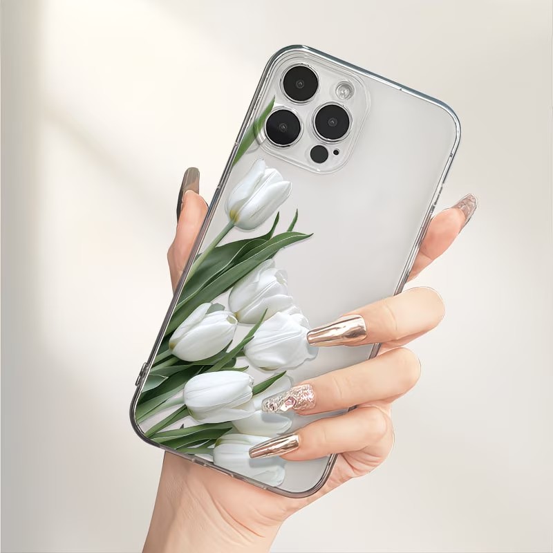 Tulip Printed Phone Case Case  - Apple Iphone 16 评论和价格