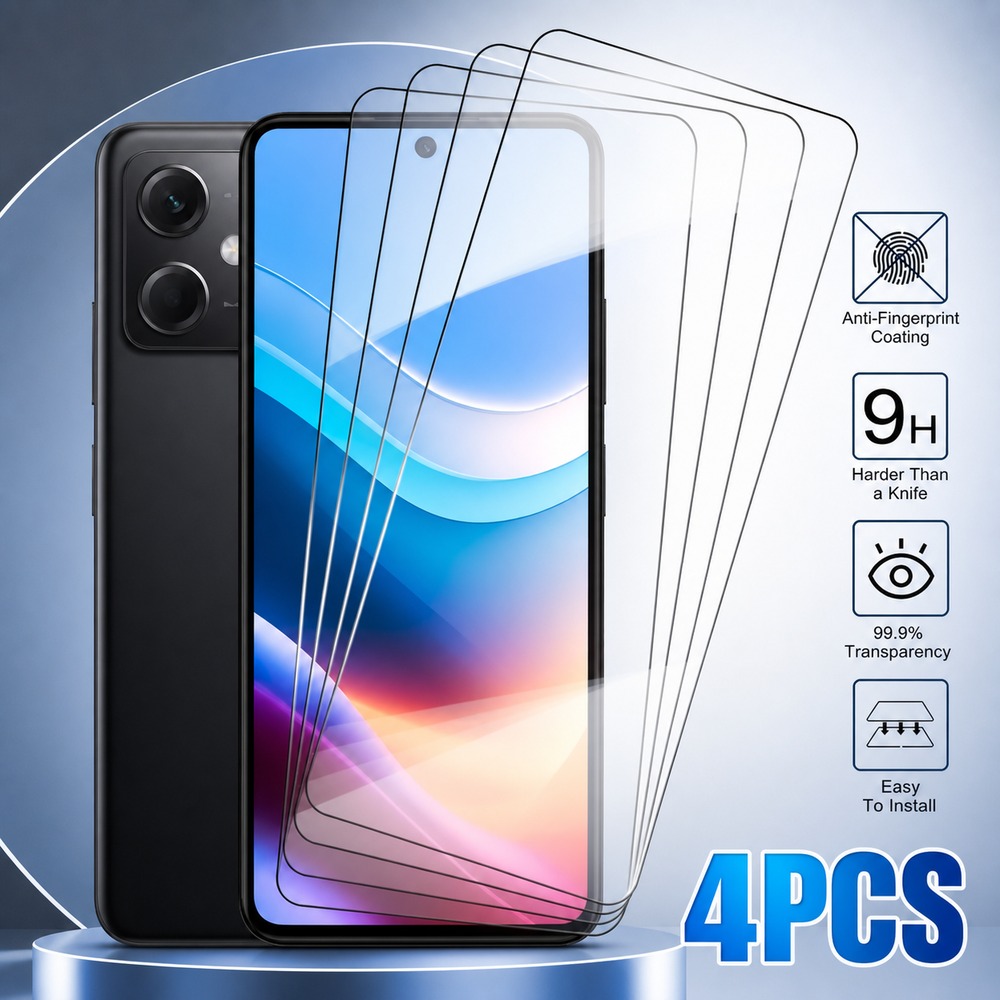 4PCS Tempered Glass For Realme - Realme C67 评论和价格