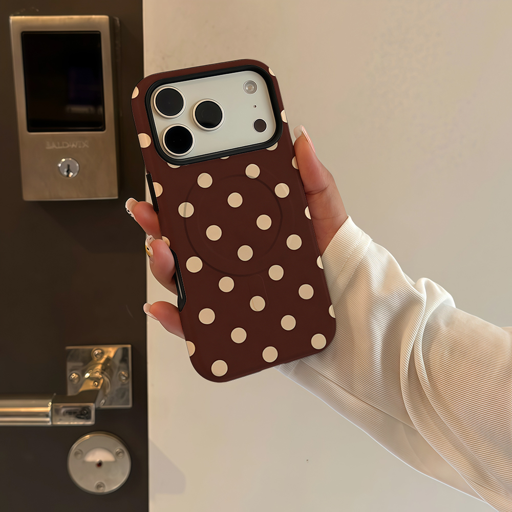 Brown Beige Polka Dot Phone Ca - Apple Iphone 16 评论和价格