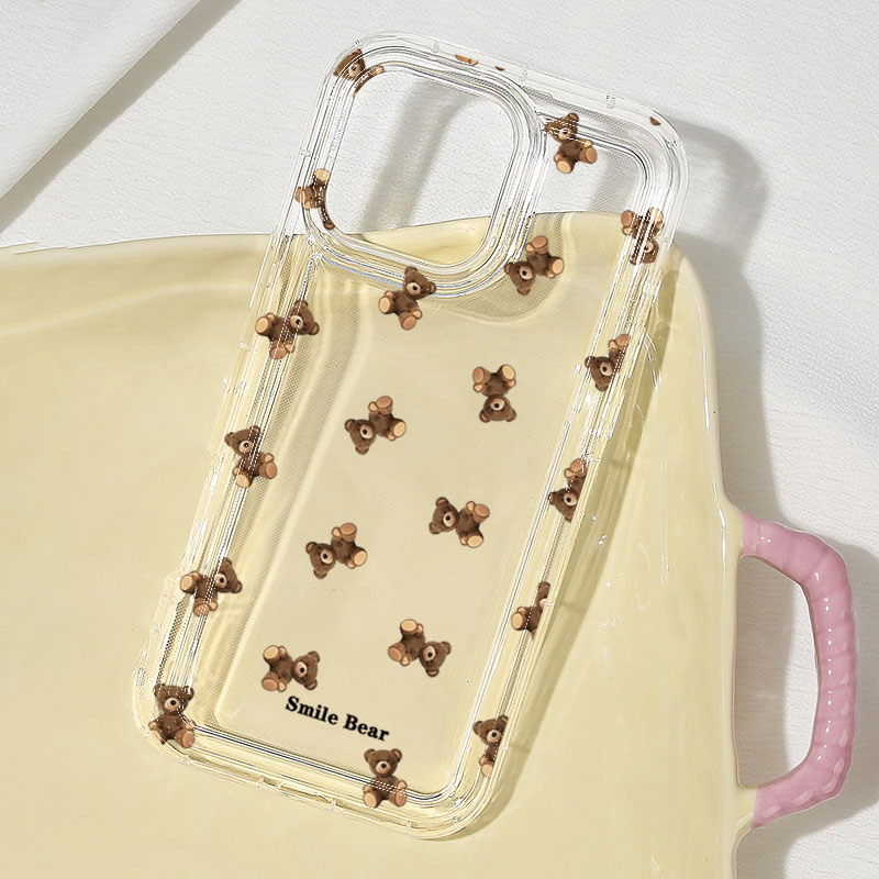Flower Bear Print Phone Case f - Apple Iphone 16 评论和价格