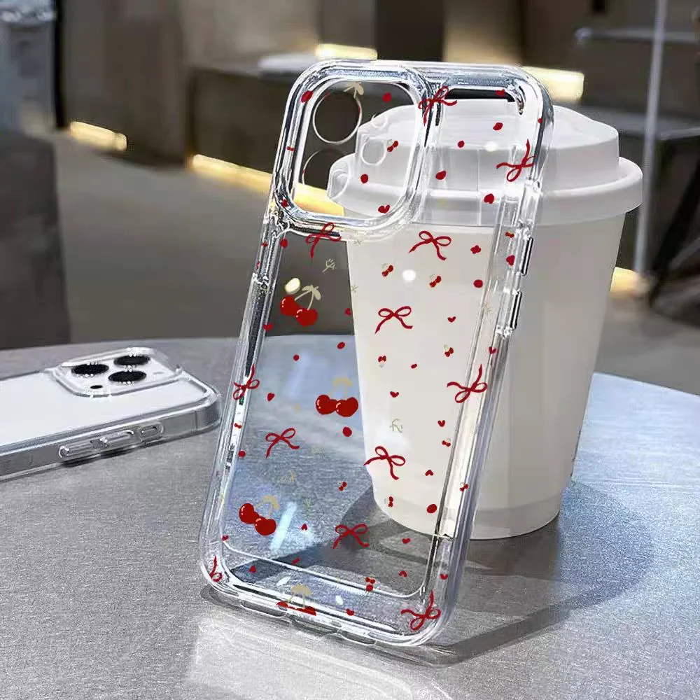 Cute Bow Cherry Flower Print P - Realme C67 评论和价格