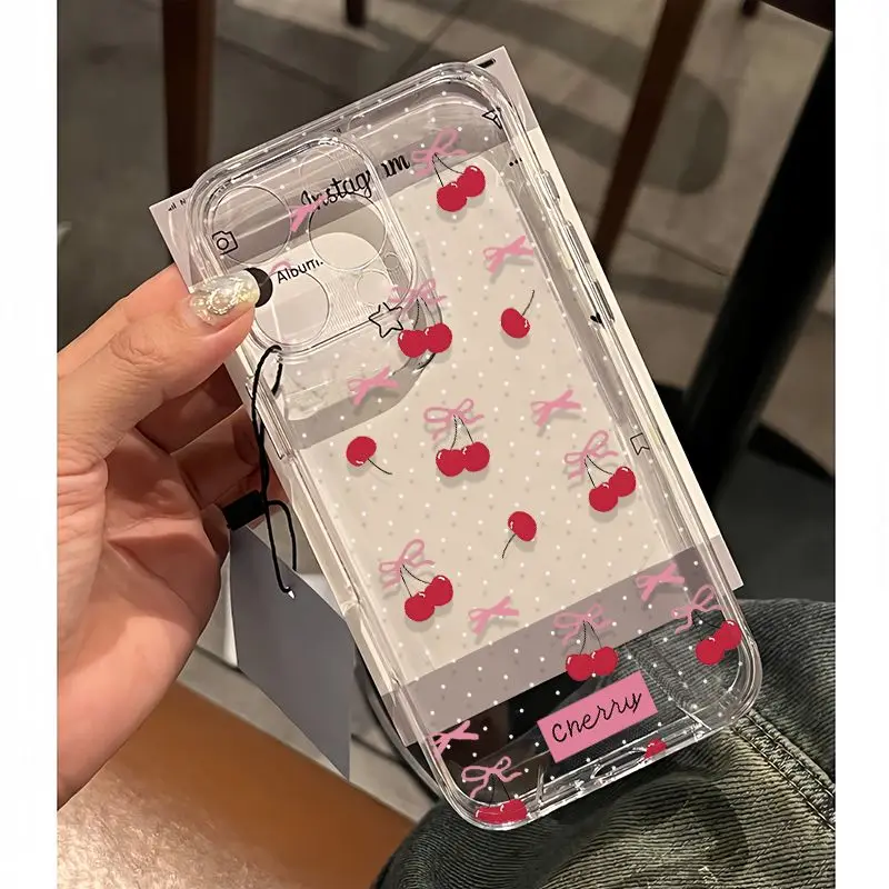 Cute Bow Cherry Flower Print P - Realme C67 评论和价格