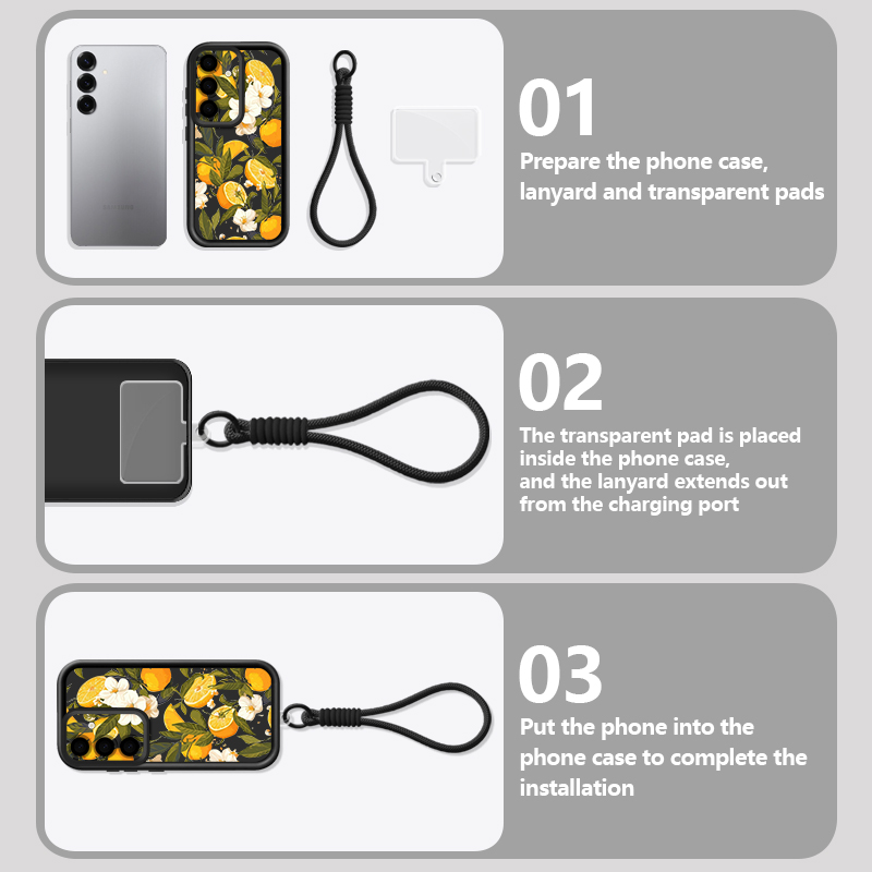 Flower Pattern Lanyard Phone C - Samsung Galaxy A55 评论和价格